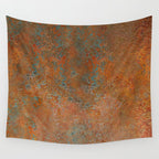 Vintage Rust Copper Wall Tapestry Gallery Image 4