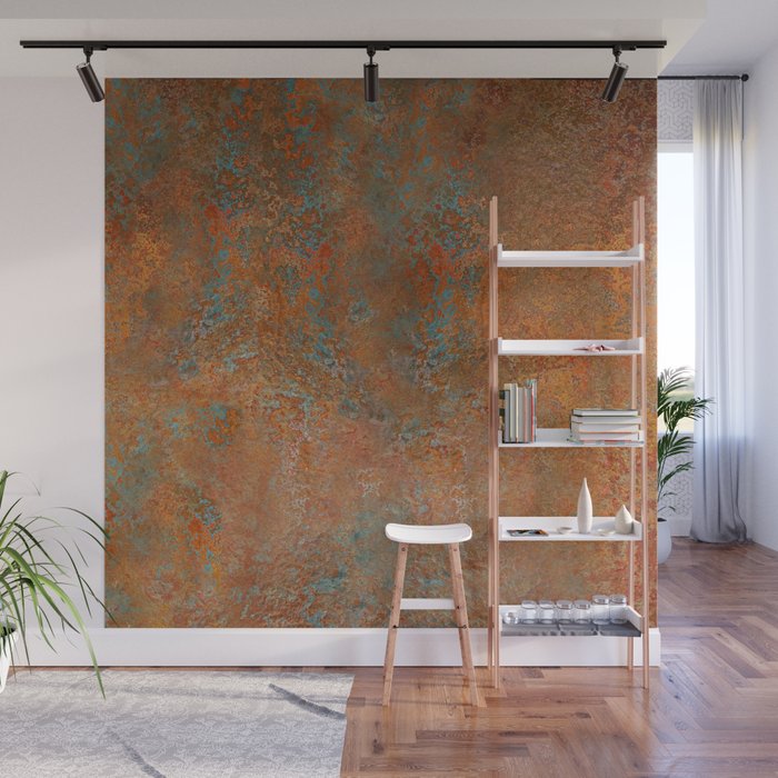 Vintage Rust Copper Wall Mural Gallery Image 1