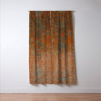 Vintage Rust Copper Window Curtain Gallery Image 3