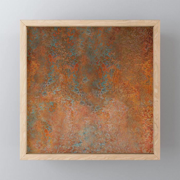 Vintage Rust Copper Mini Art Print Gallery Image 1