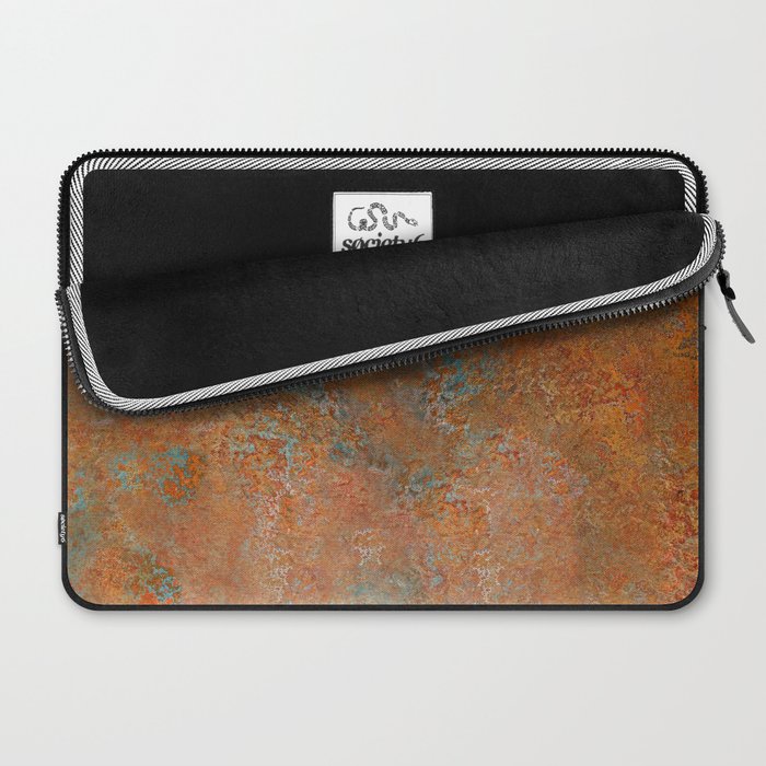 Vintage Rust Copper Laptop Sleeve Gallery Image 2