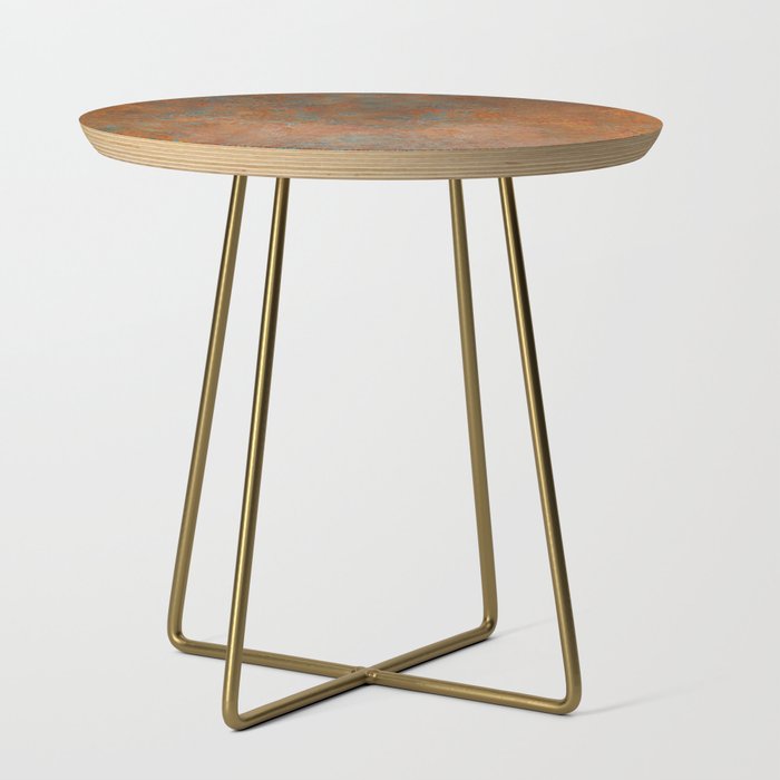 Vintage Rust Copper Side Table Gallery Image 1