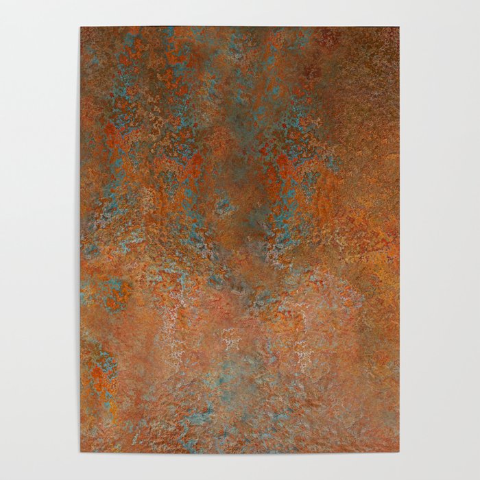 Vintage Rust Copper Poster Gallery Image 1