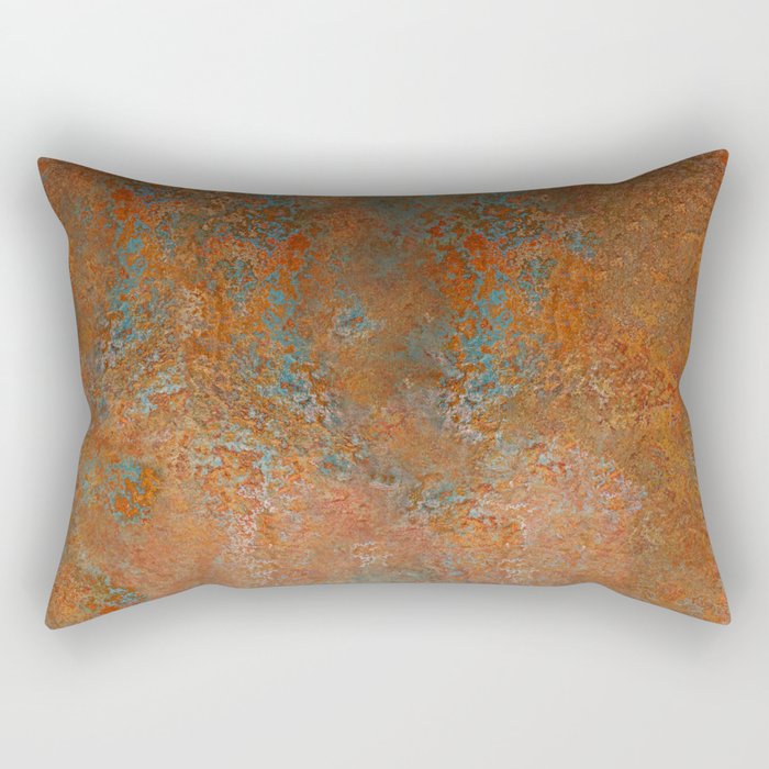 Vintage Rust Copper Rectangular Pillow Gallery Image 2