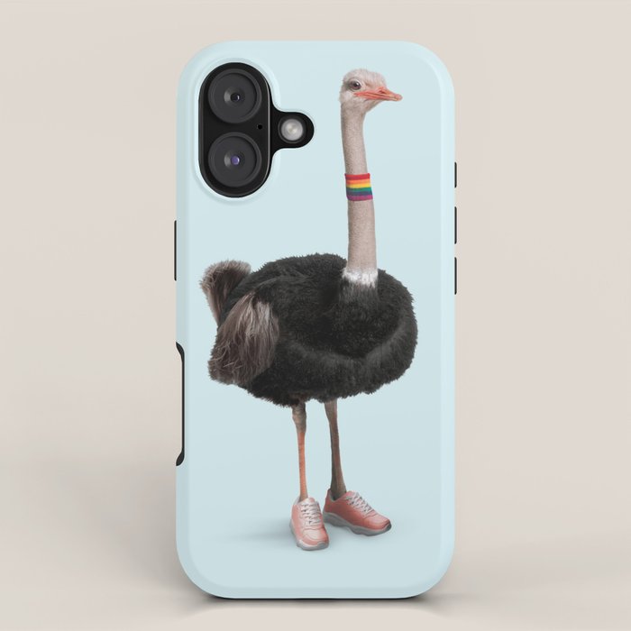Sporty Ostrich iPhone Case Gallery Image 1