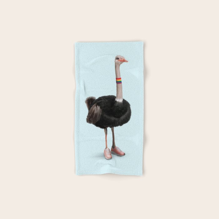 Sporty Ostrich Bath Towel Gallery Image 1