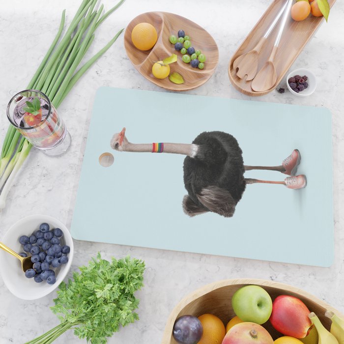 Sporty Ostrich Cutting Board Gallery Image 2