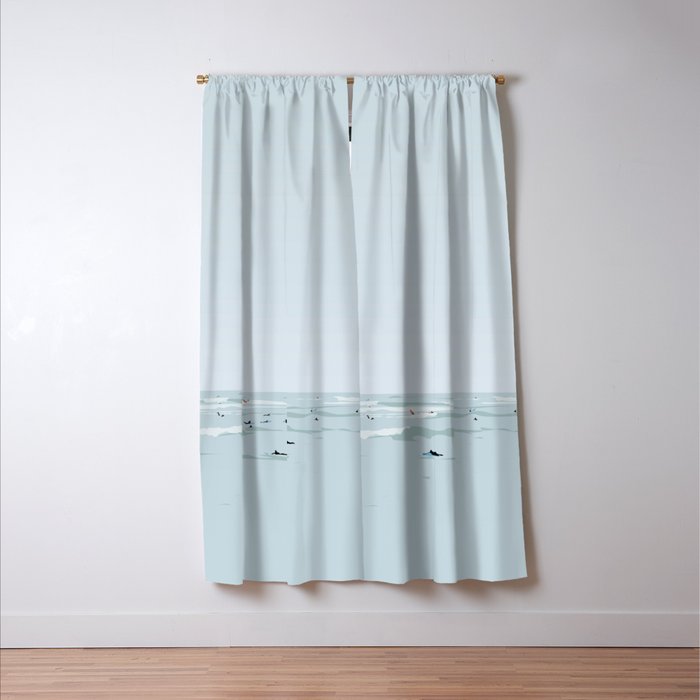 Tiny Surfers in Lima Window Curtain Gallery Image 3