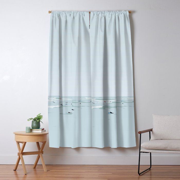 Tiny Surfers in Lima Window Curtain Gallery Image 5