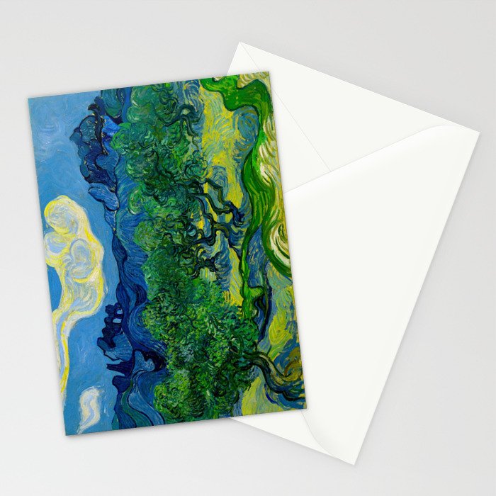 Olive Trees by Vincent Van Gogh Oil Painting Stationery Card Gallery Image 2