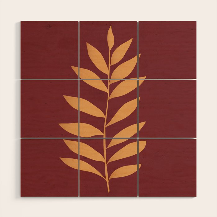 minimal plant 80 Wood Wall Art Gallery Image 1