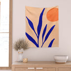 Golden Afternoon Abstract Landscape Wall Tapestry Gallery Image 2