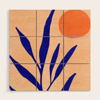 Golden Afternoon Abstract Landscape Wood Wall Art Gallery Image 1