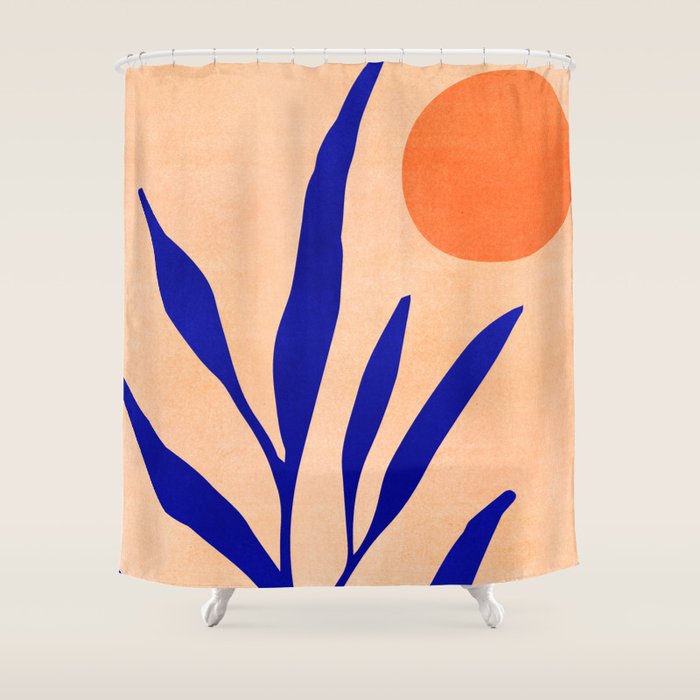 Golden Afternoon Abstract Landscape Shower Curtain Gallery Image 1