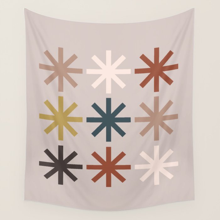 Snowflake 04 Wall Tapestry Gallery Image 4