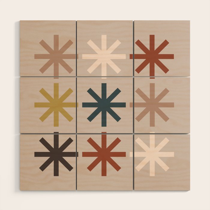 Snowflake 04 Wood Wall Art Gallery Image 1