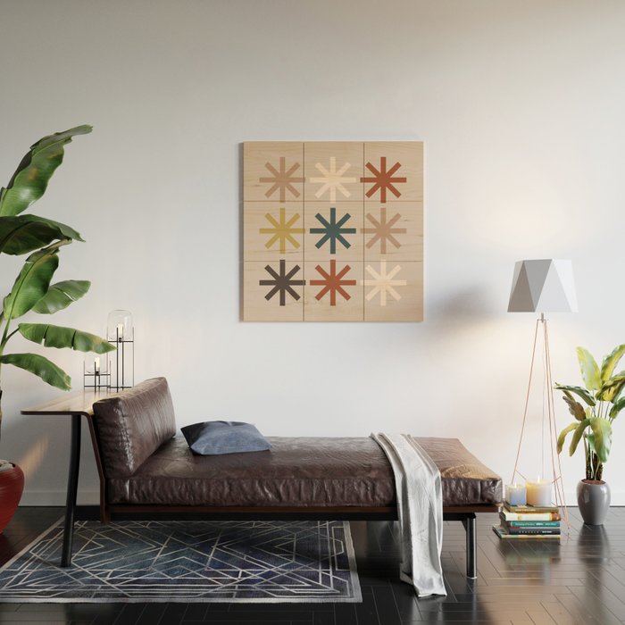 Snowflake 04 Wood Wall Art Gallery Image 2