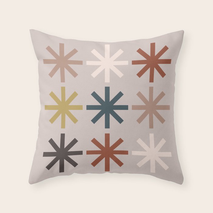 Snowflake 04 Throw Pillow Gallery Image 1