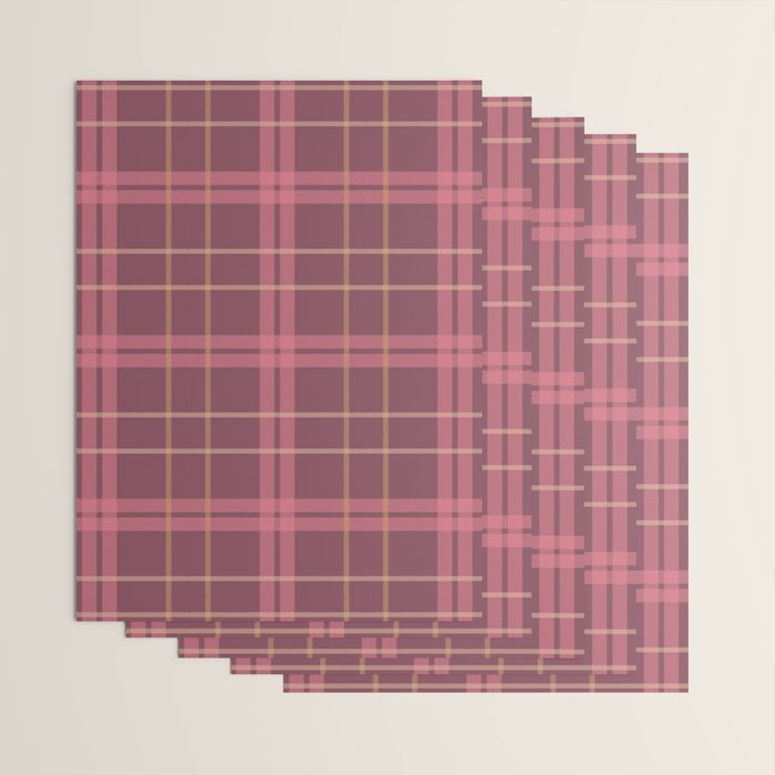 Warm Retro Plaid Pattern Wrapping Paper Gallery Image 3