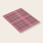 Warm Retro Plaid Pattern Notebook Gallery Image 2