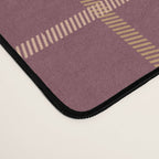 Warm Retro Plaid Pattern Desk Mat Gallery Image 4