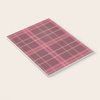Warm Retro Plaid Pattern Notebook Gallery Image 3