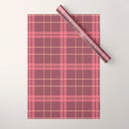 Warm Retro Plaid Pattern Wrapping Paper Gallery Image 1