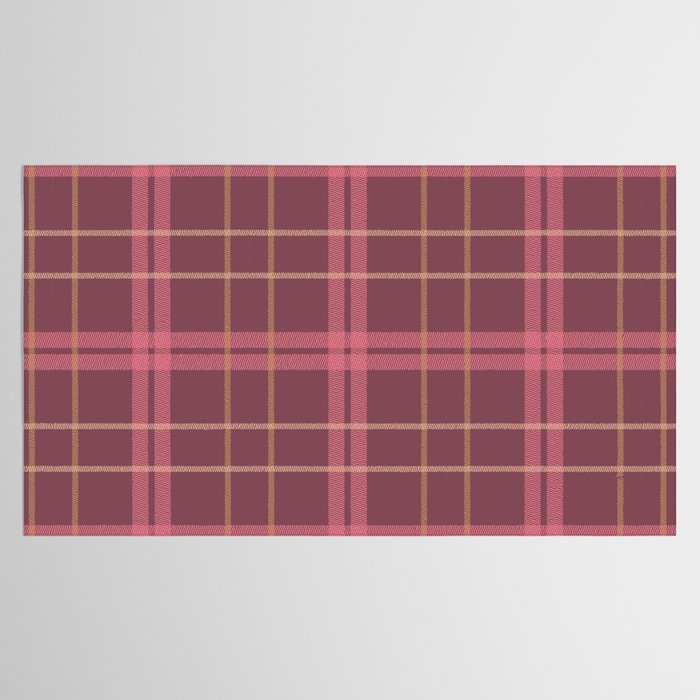 Warm Retro Plaid Pattern Tablecloth Gallery Image 2