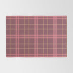 Warm Retro Plaid Pattern Rug Gallery Image 2