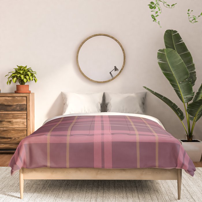 Warm Retro Plaid Pattern Comforter Gallery Image 3