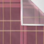 Warm Retro Plaid Pattern Wall Tapestry Gallery Image 3