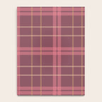 Warm Retro Plaid Pattern Notebook Gallery Image 4