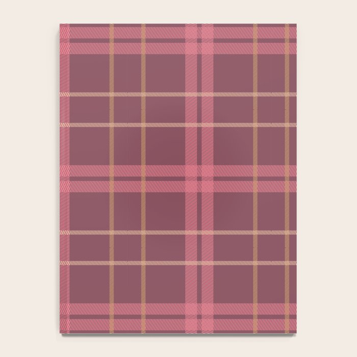 Warm Retro Plaid Pattern Notebook Gallery Image 4