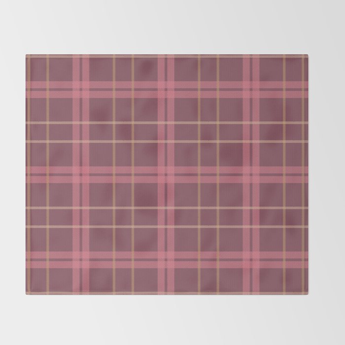 Warm Retro Plaid Pattern Throw Blanket Gallery Image 2