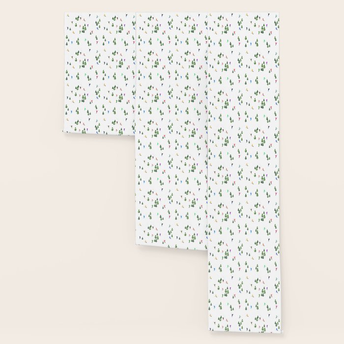 Downhill Mountain Aerial View Skiers - Winter skiing illustration Wallpaper Gallery Image 3