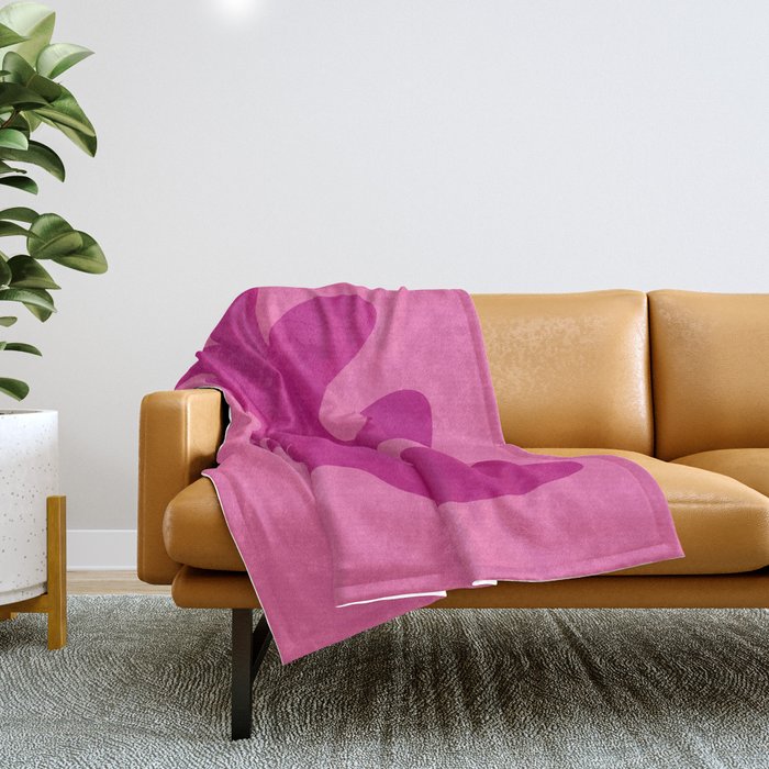 animal minimal Throw Blanket Gallery Image 1