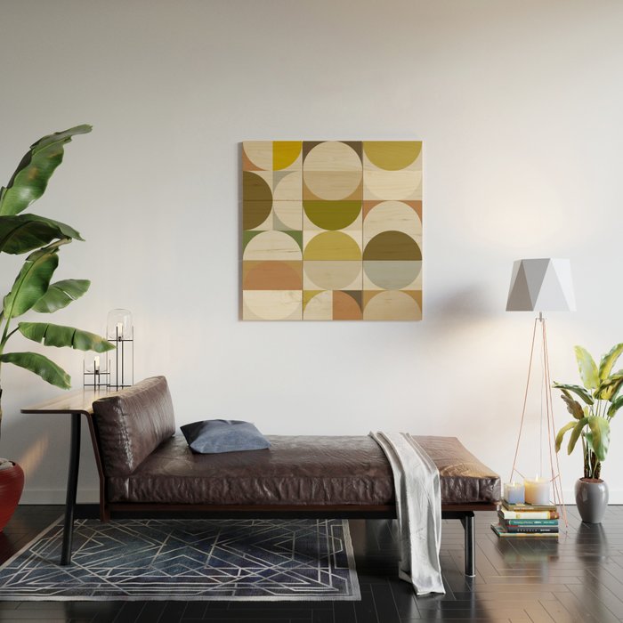 Mid Century 09A Wood Wall Art Gallery Image 2