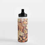 Antique Persian Animal Rug Print Water Bottle Gallery Image 2