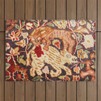 Antique Persian Animal Rug Print Outdoor Rug Gallery Image 1