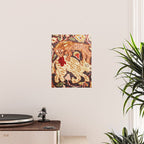 Antique Persian Animal Rug Print Poster Gallery Image 2