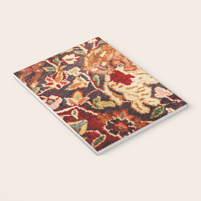 Antique Persian Animal Rug Print Notebook Gallery Image 3