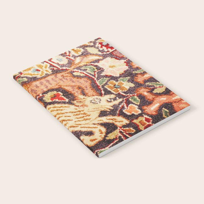 Antique Persian Animal Rug Print Notebook Gallery Image 2