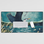 Evening Heron Desk Mat Gallery Image 1