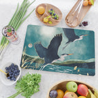 Evening Heron Cutting Board Gallery Image 2