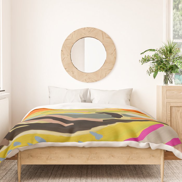 sun hills abstract landscape Duvet Cover Gallery Image 3