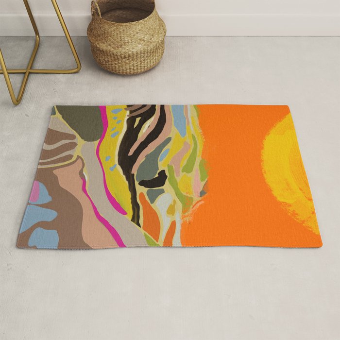 sun hills abstract landscape Rug Gallery Image 1