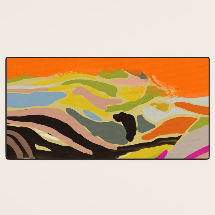 sun hills abstract landscape Desk Mat Gallery Image 3