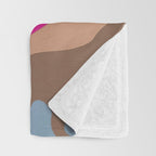 sun hills abstract landscape Throw Blanket Gallery Image 3