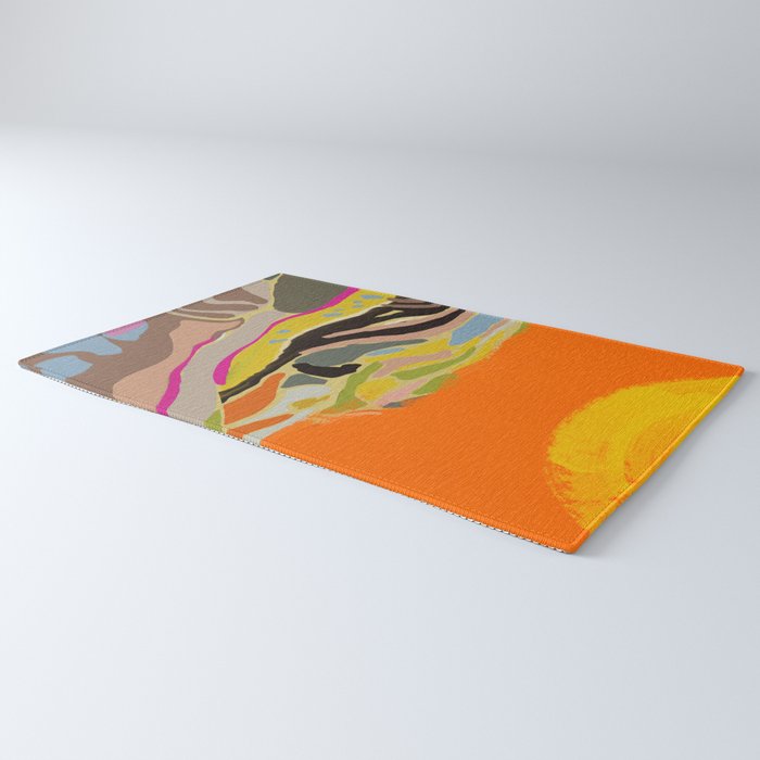 sun hills abstract landscape Rug Gallery Image 3