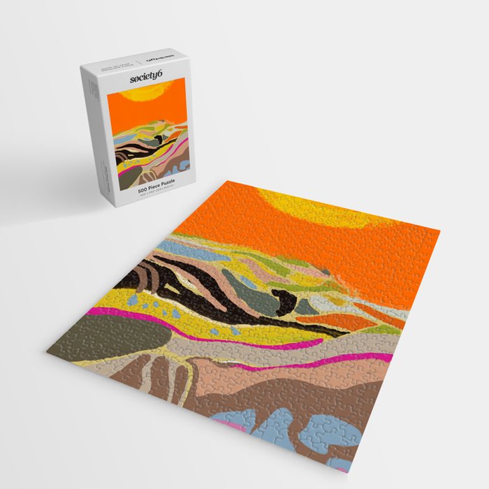 sun hills abstract landscape Jigsaw Puzzle Gallery Image 2